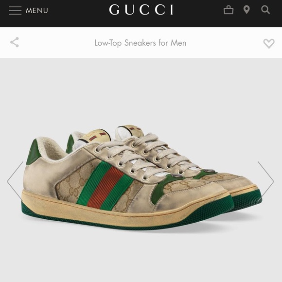 Gucci Other - MENS SCREENER GG SNEAKERS 12.5 NIB